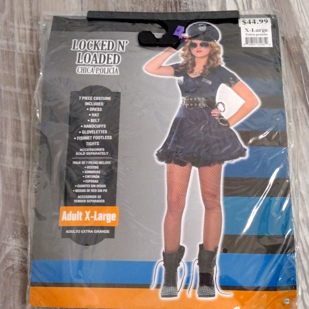 Locked N Loaded Sexy Police Woman Costume XL